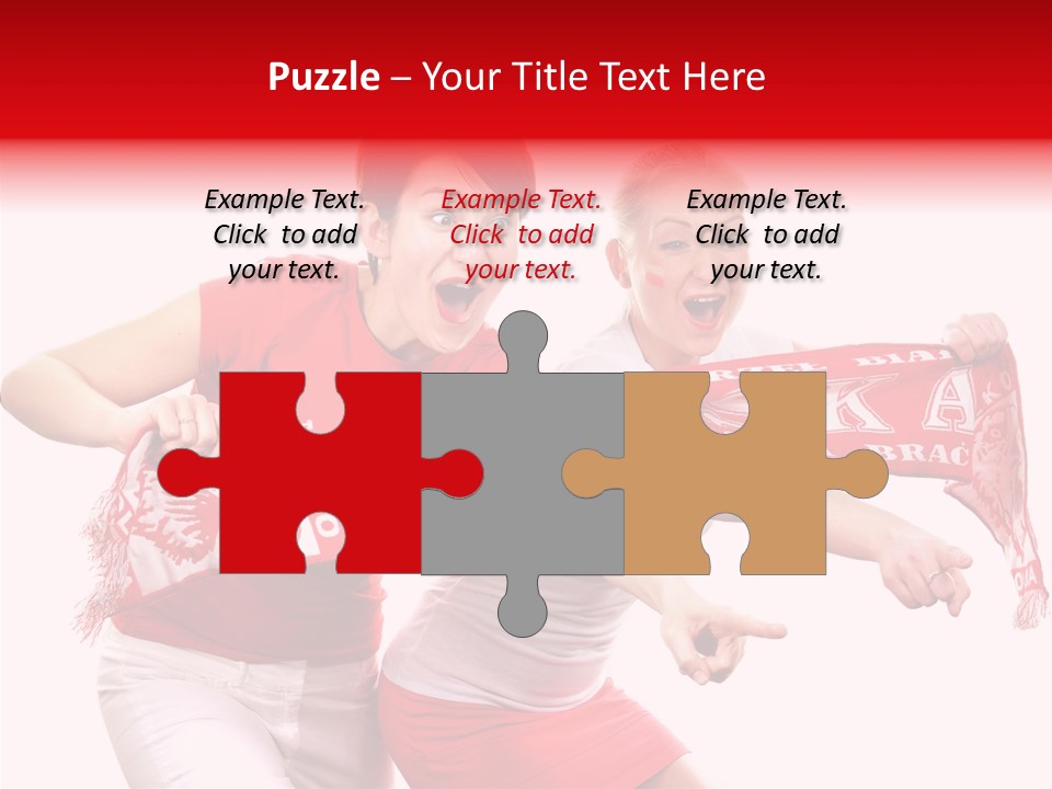 Patriotism Women Flag PowerPoint Template