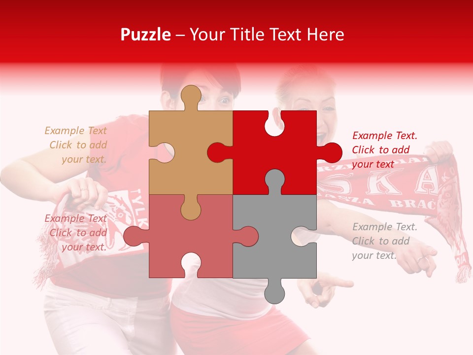 Patriotism Women Flag PowerPoint Template