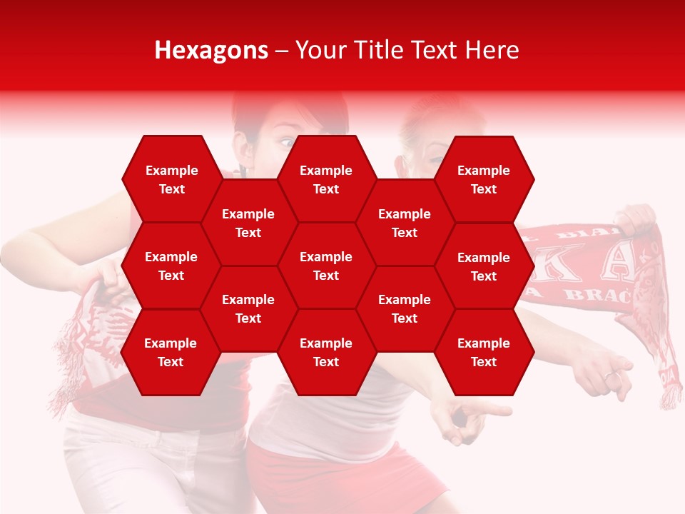 Patriotism Women Flag PowerPoint Template