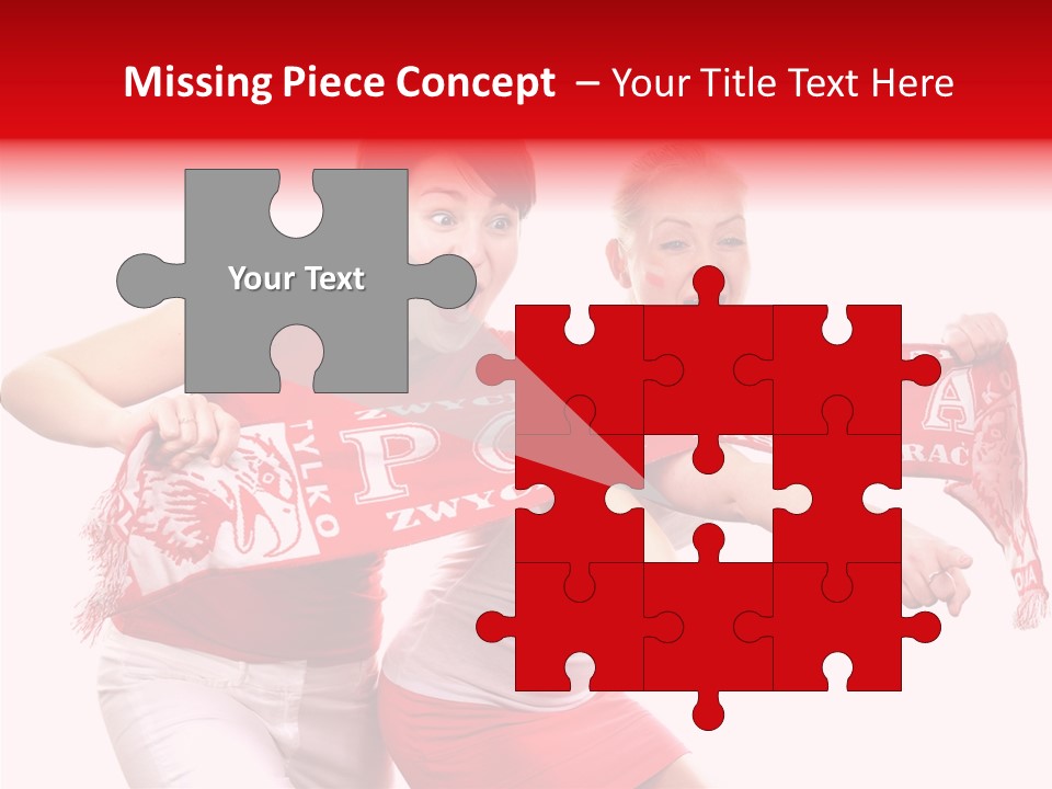 Patriotism Women Flag PowerPoint Template