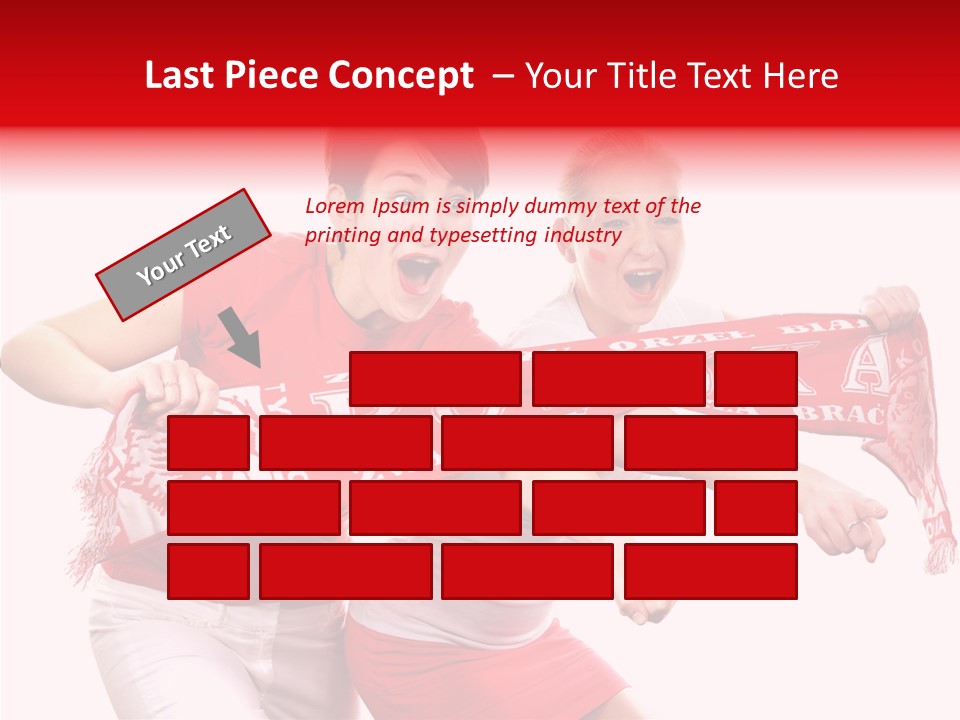 Patriotism Women Flag PowerPoint Template