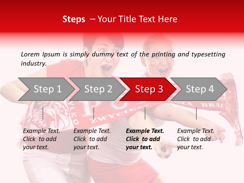 Patriotism Women Flag PowerPoint Template