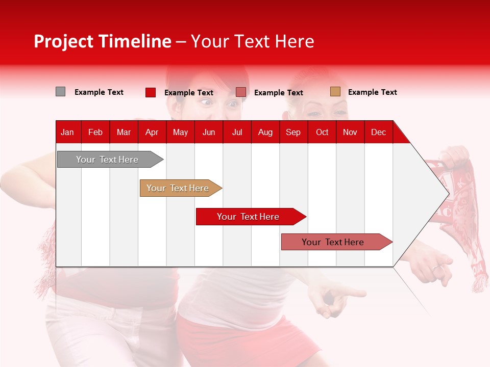 Patriotism Women Flag PowerPoint Template