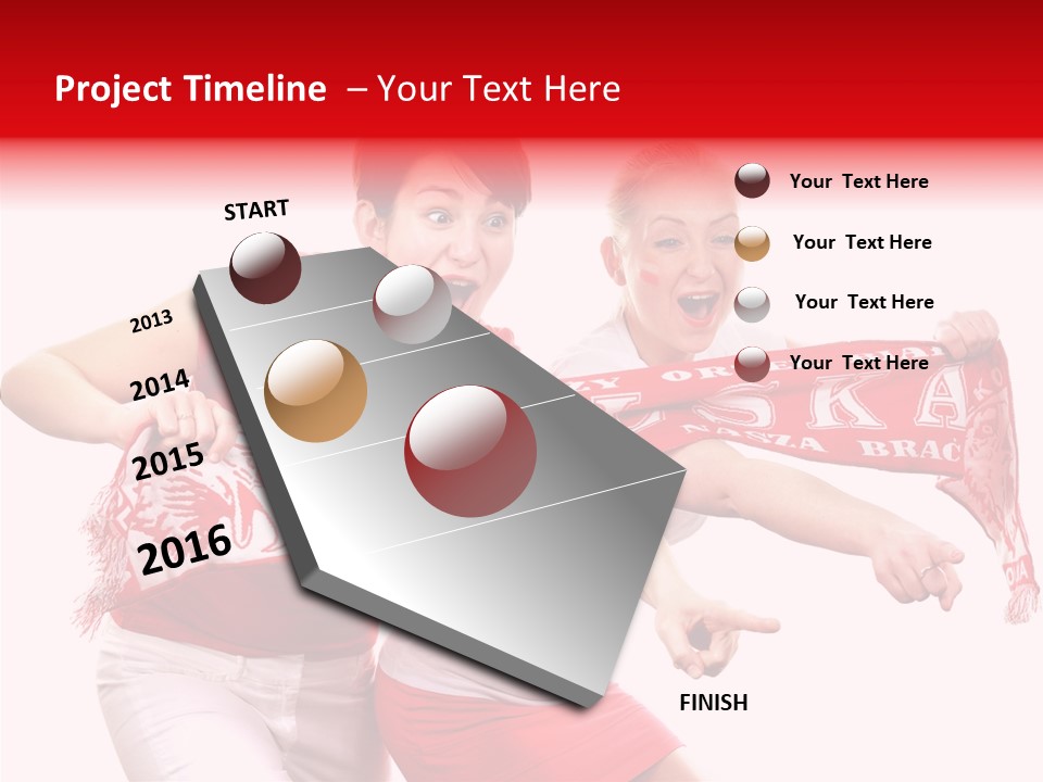 Patriotism Women Flag PowerPoint Template