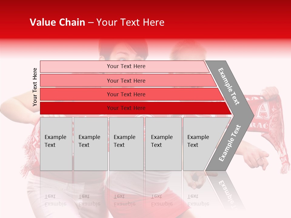 Patriotism Women Flag PowerPoint Template