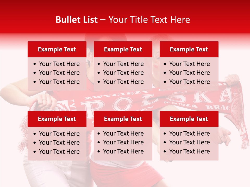 Patriotism Women Flag PowerPoint Template