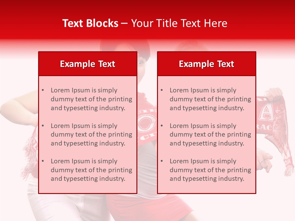 Patriotism Women Flag PowerPoint Template