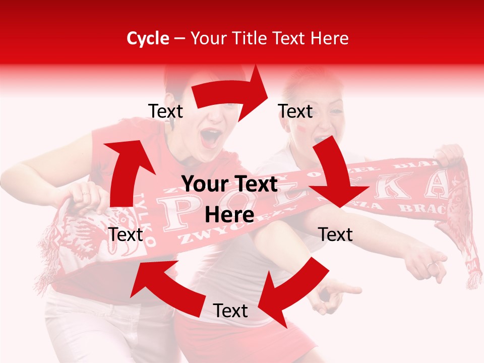 Patriotism Women Flag PowerPoint Template