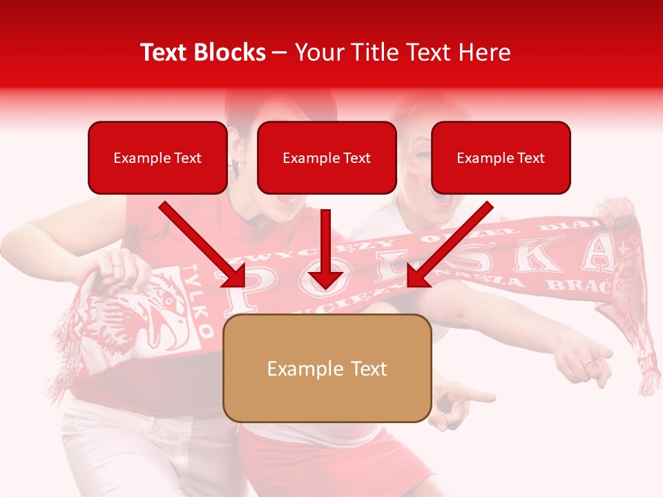 Patriotism Women Flag PowerPoint Template