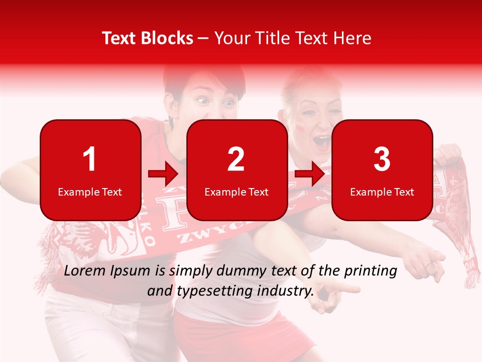 Patriotism Women Flag PowerPoint Template