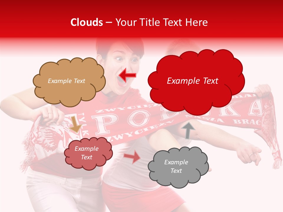 Patriotism Women Flag PowerPoint Template