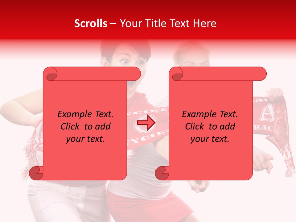 Patriotism Women Flag PowerPoint Template