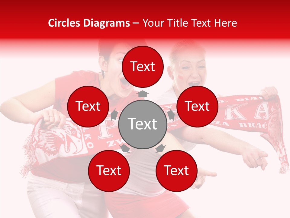 Patriotism Women Flag PowerPoint Template