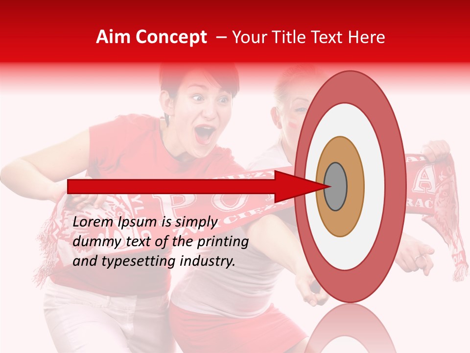 Patriotism Women Flag PowerPoint Template