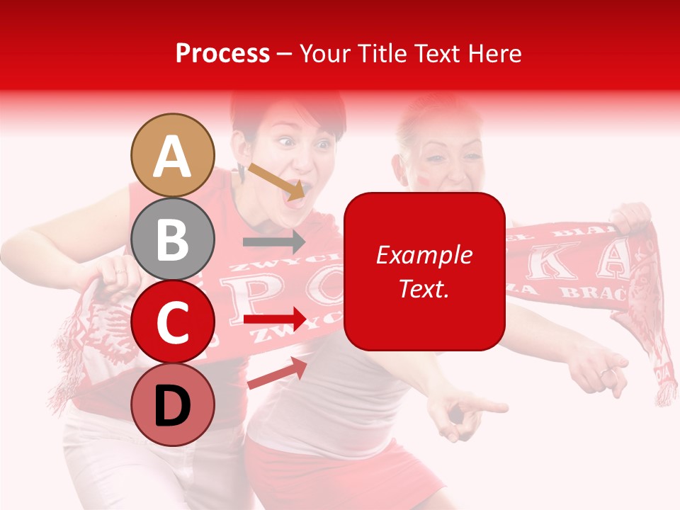 Patriotism Women Flag PowerPoint Template