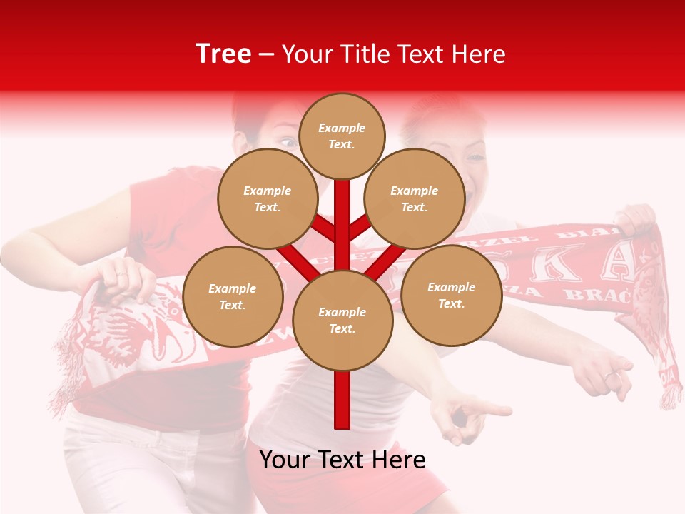 Patriotism Women Flag PowerPoint Template