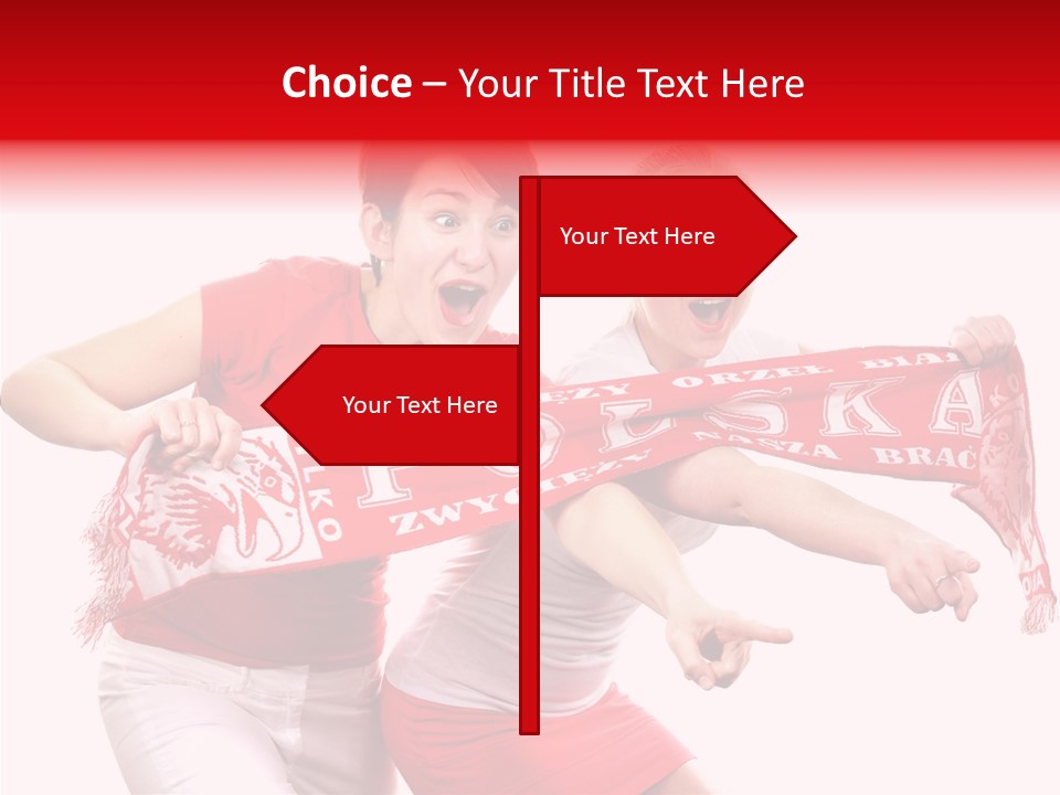 Patriotism Women Flag PowerPoint Template