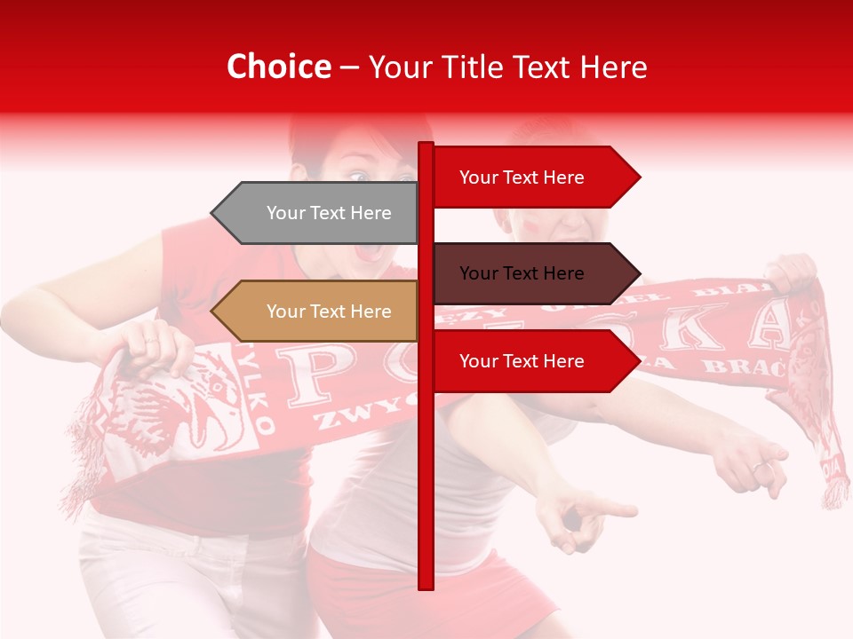 Patriotism Women Flag PowerPoint Template