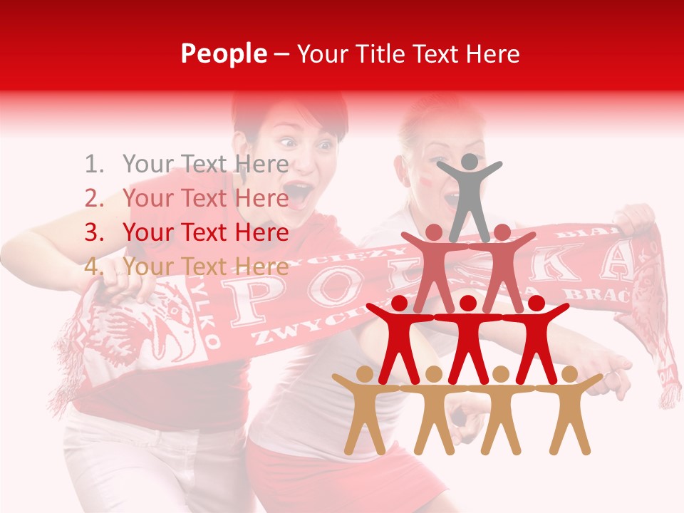 Patriotism Women Flag PowerPoint Template