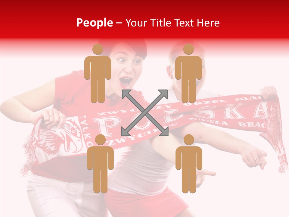 Patriotism Women Flag PowerPoint Template