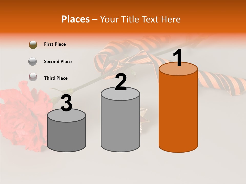 Award History Ribbon PowerPoint Template