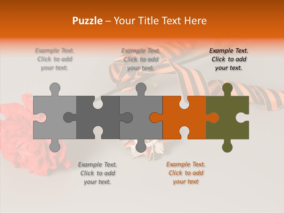 Award History Ribbon PowerPoint Template