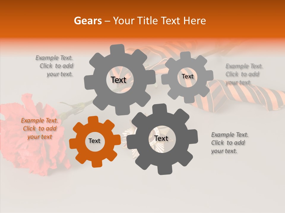 Award History Ribbon PowerPoint Template