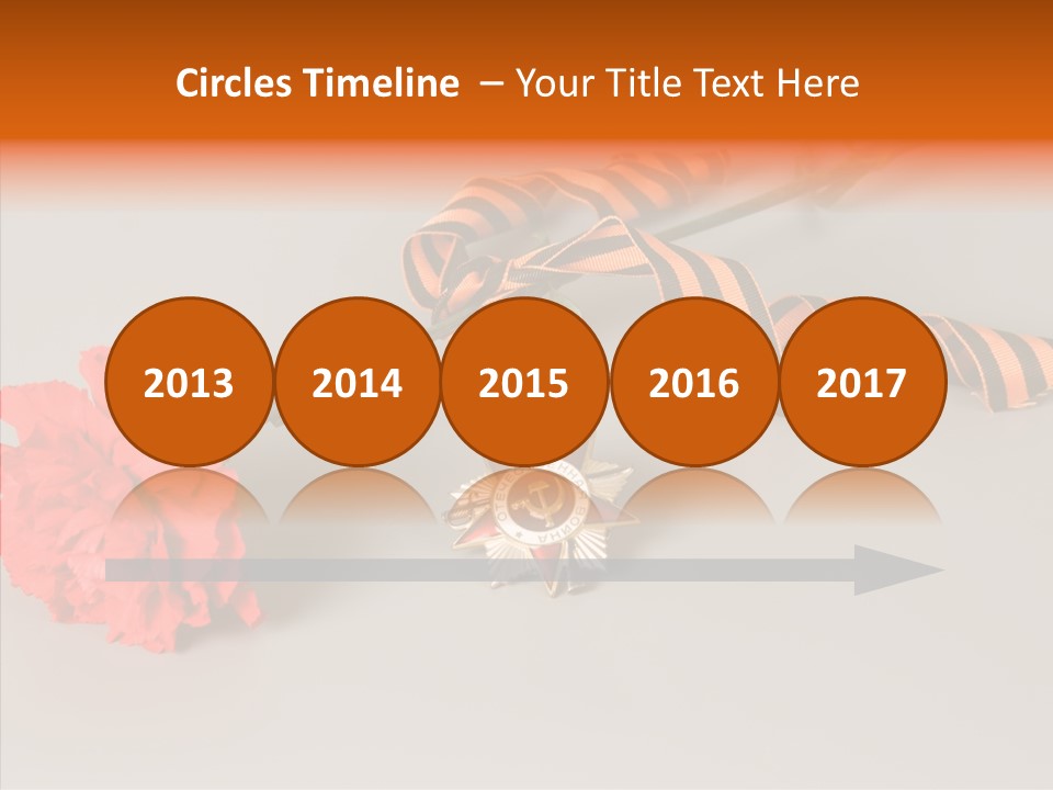 Award History Ribbon PowerPoint Template