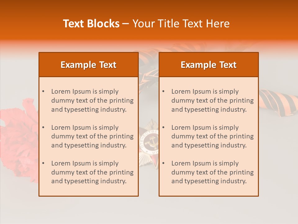 Award History Ribbon PowerPoint Template