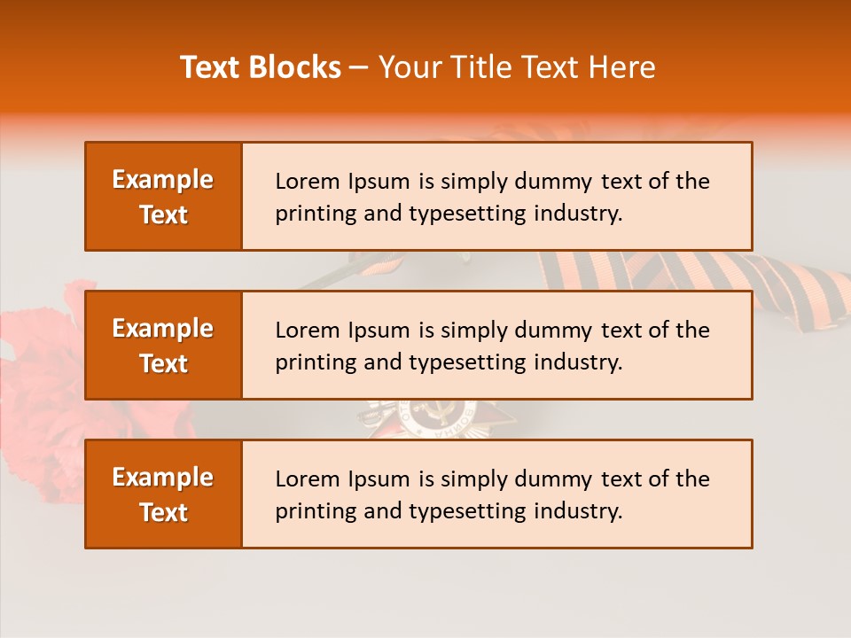 Award History Ribbon PowerPoint Template