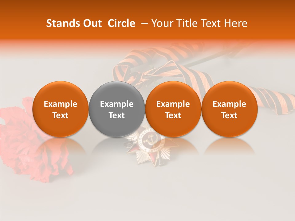 Award History Ribbon PowerPoint Template