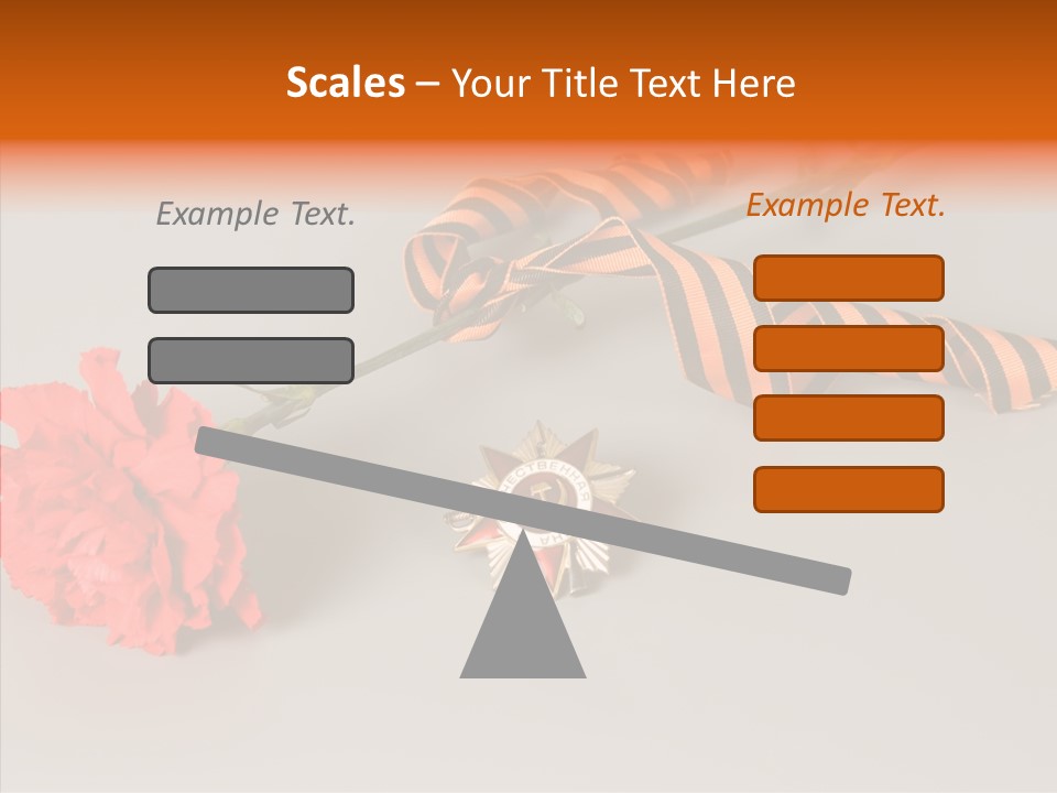 Award History Ribbon PowerPoint Template