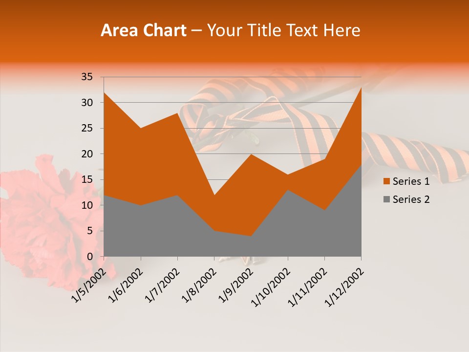 Award History Ribbon PowerPoint Template