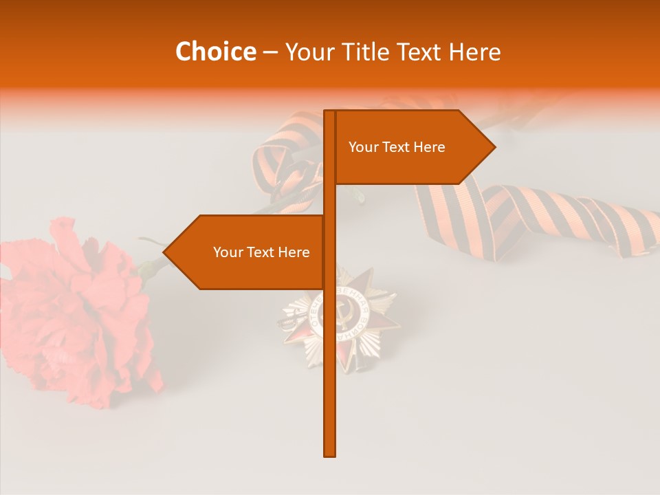 Award History Ribbon PowerPoint Template