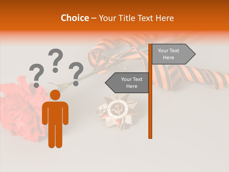 Award History Ribbon PowerPoint Template