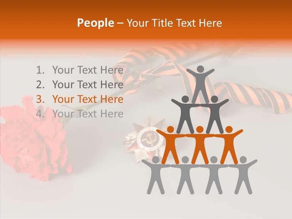 Award History Ribbon PowerPoint Template