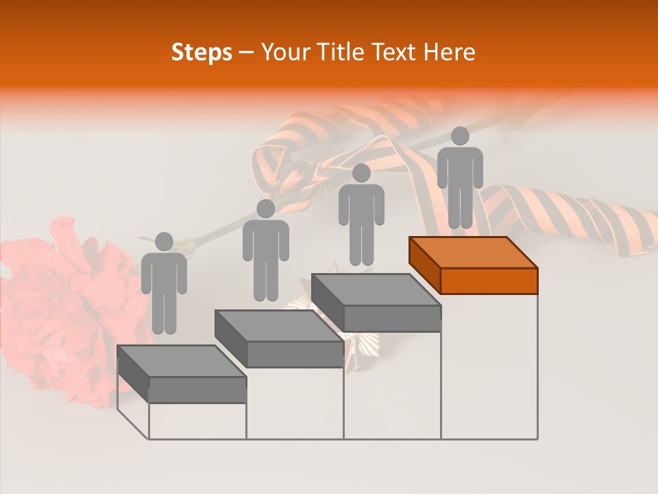 Award History Ribbon PowerPoint Template