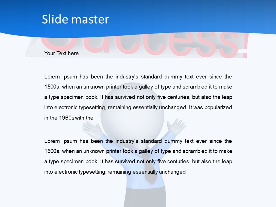 Luck Achievement Progress PowerPoint Template