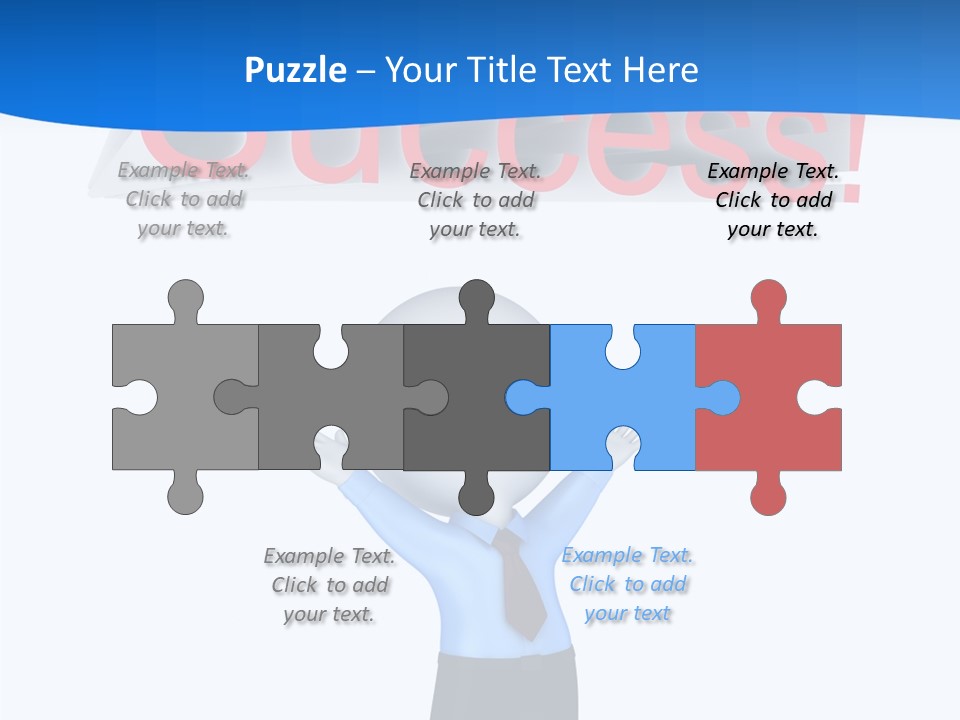 Luck Achievement Progress PowerPoint Template