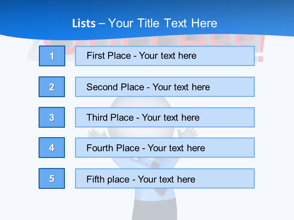 Luck Achievement Progress PowerPoint Template