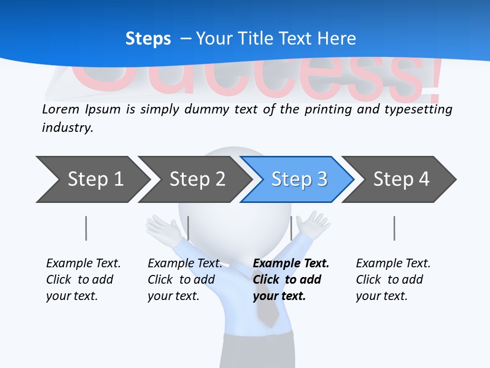 Luck Achievement Progress PowerPoint Template