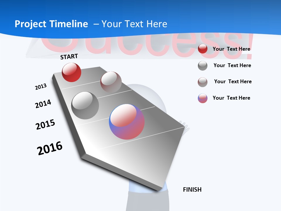 Luck Achievement Progress PowerPoint Template