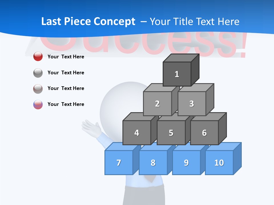 Luck Achievement Progress PowerPoint Template