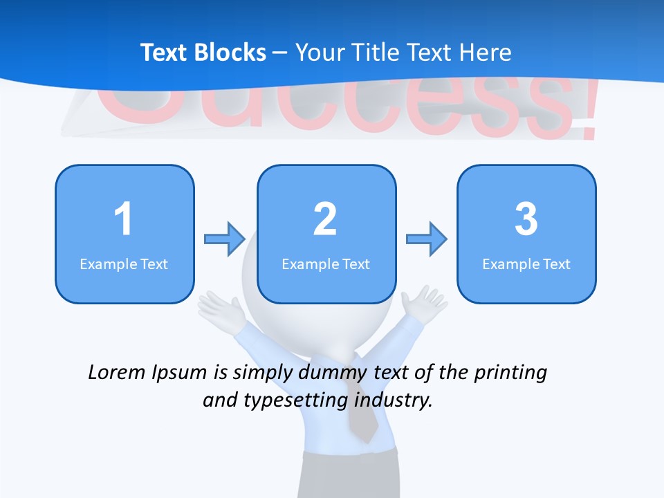 Luck Achievement Progress PowerPoint Template