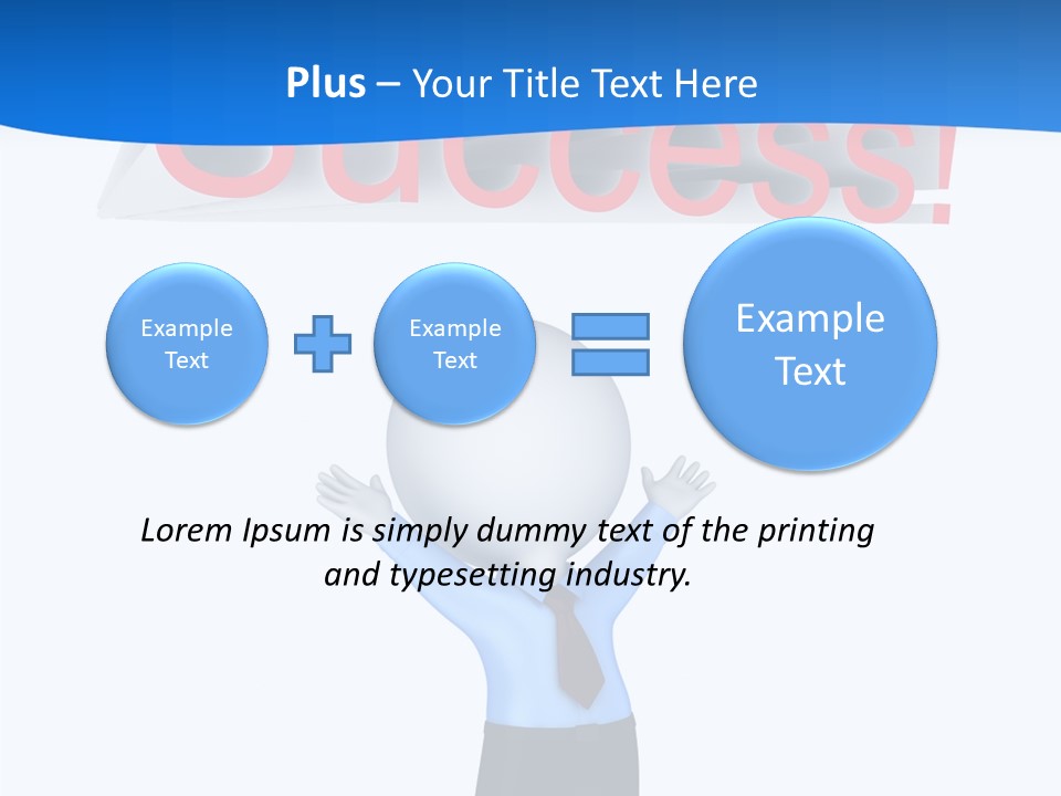Luck Achievement Progress PowerPoint Template