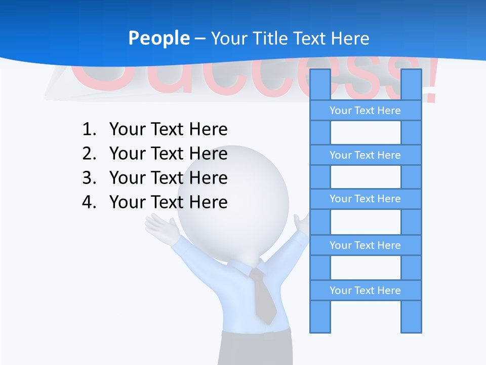 Luck Achievement Progress PowerPoint Template
