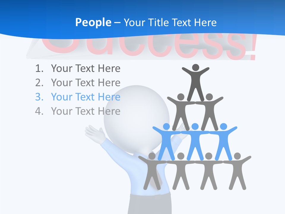 Luck Achievement Progress PowerPoint Template