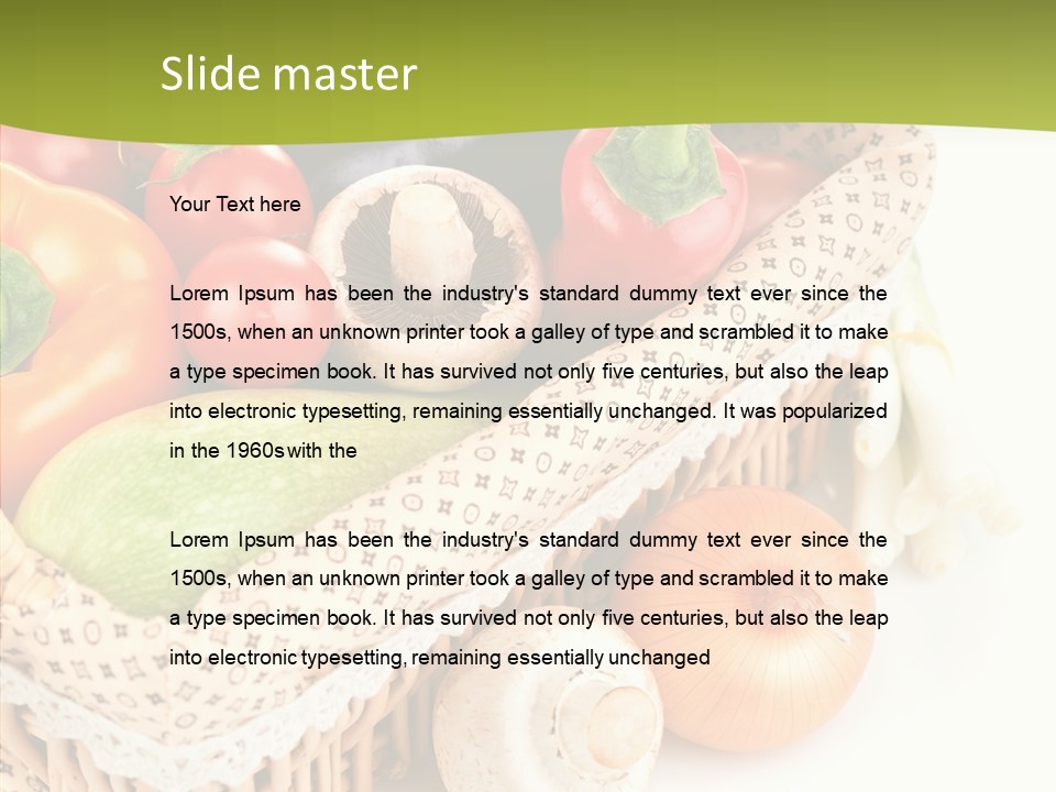 Aubergine Leaf Lettuce PowerPoint Template