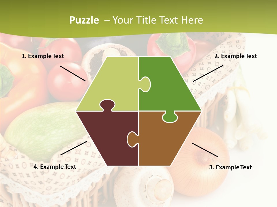 Aubergine Leaf Lettuce PowerPoint Template