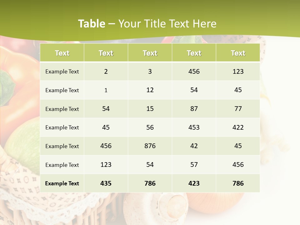 Aubergine Leaf Lettuce PowerPoint Template